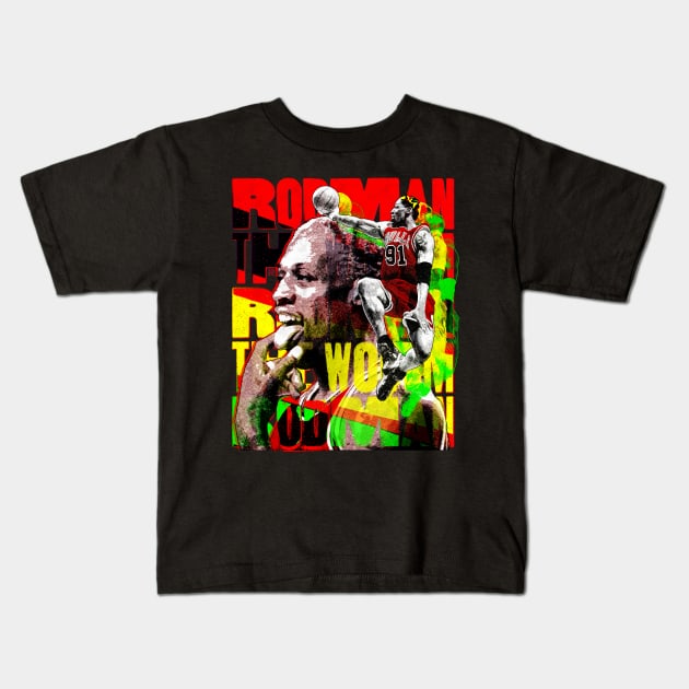 Rodman 91 Kids T-Shirt by Aefe